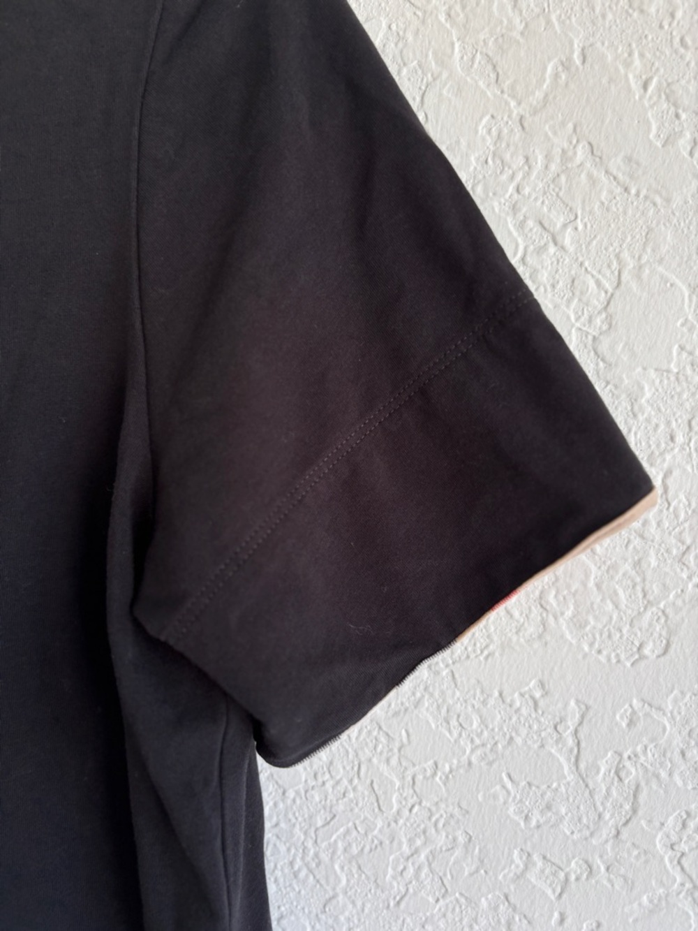 Burberry Black Logo T-Shirt Women’s SZ L Designer Luxury Cotton Tee Crew Neck - Picture 10 of 13